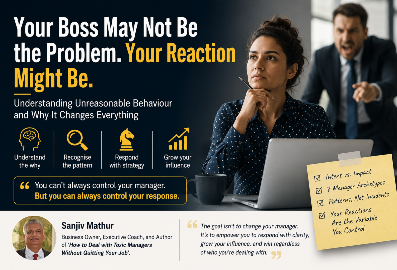 Your Boss May Not Be the Problem. Your Reaction Might Be.